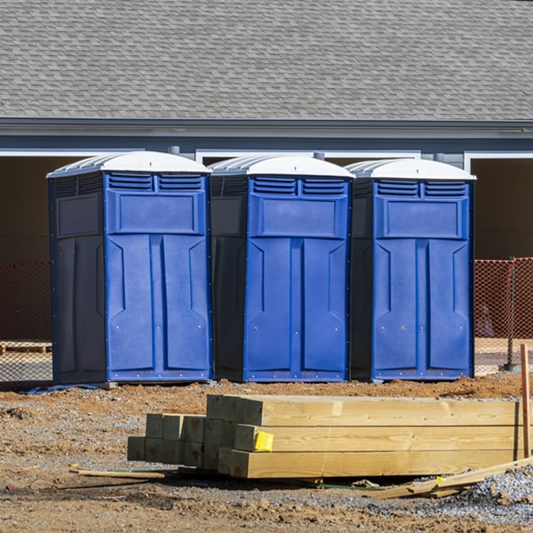 what is the expected delivery and pickup timeframe for the porta potties in Smithfield Illinois